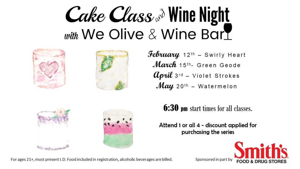 Cake Class & Wine Night with We Olive and Wine Bar