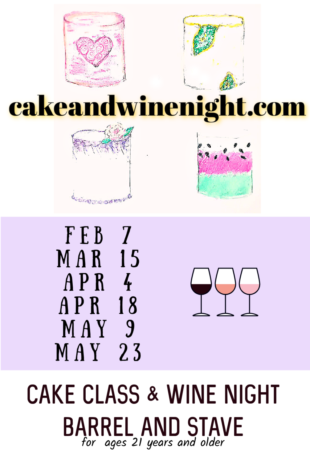 Spring Cake & Wine Night